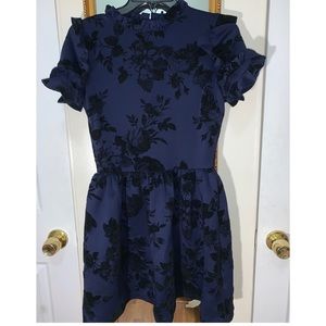Slate & Willow Navy/royal blue dress.